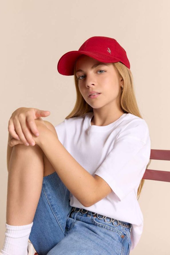 Girls' Relax Fit Short Sleeve Crew Neck School T-Shirt