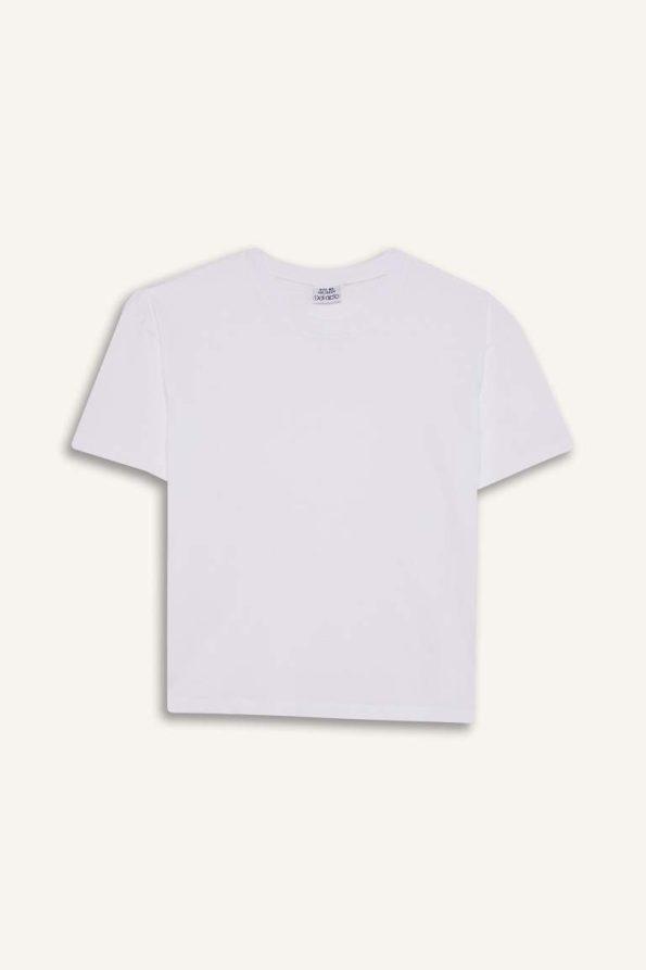 Girls' Relax Fit Short Sleeve Crew Neck School T-Shirt