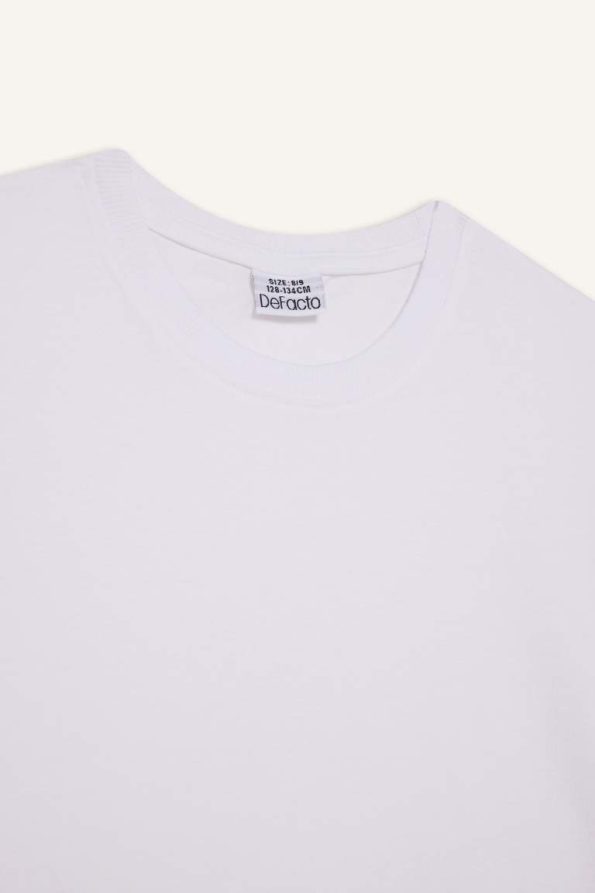 Girls' Relax Fit Short Sleeve Crew Neck School T-Shirt