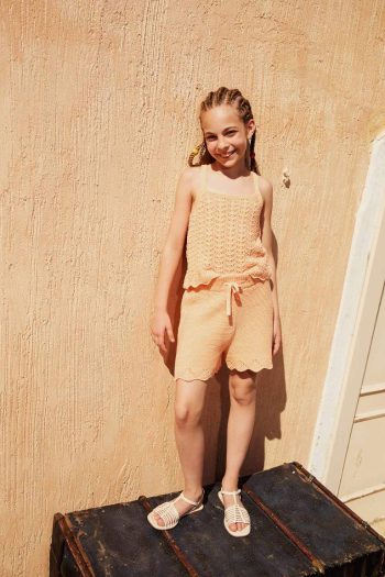 Girls' Elastic Waist Knit Shorts