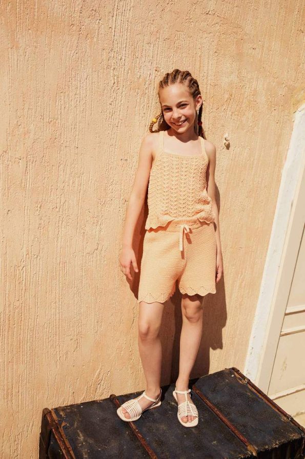 Girls' Elastic Waist Knit Shorts