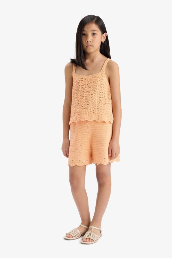 Girls' Elastic Waist Knit Shorts