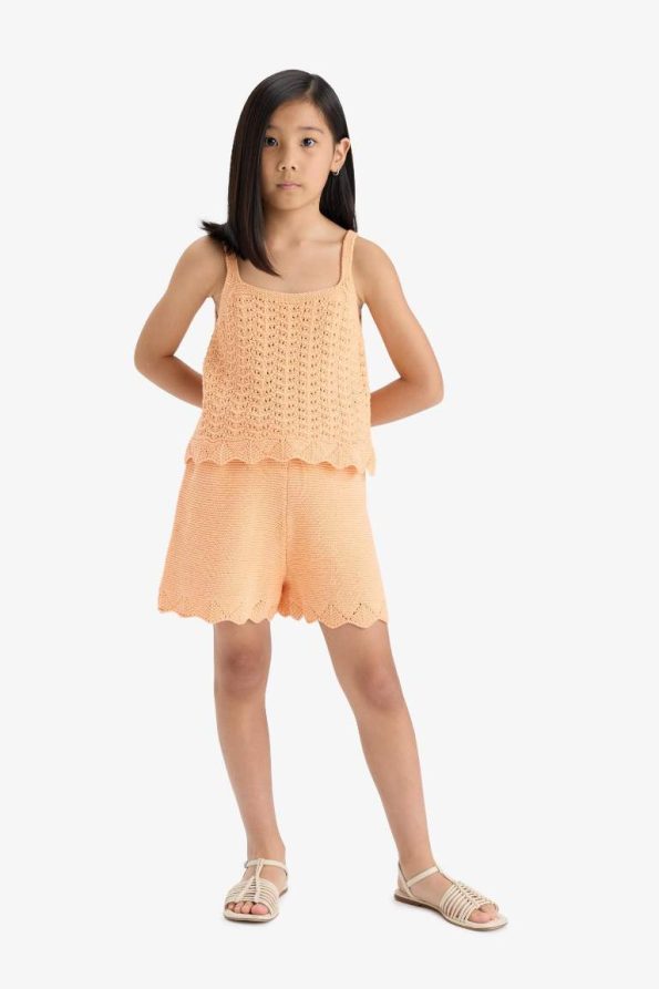 Girls' Elastic Waist Knit Shorts