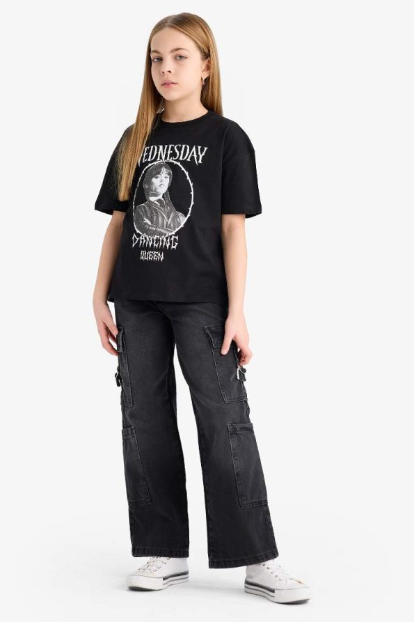 Girls' Wednesday Relax Fit Crew Neck Short Sleeve T-Shirt
