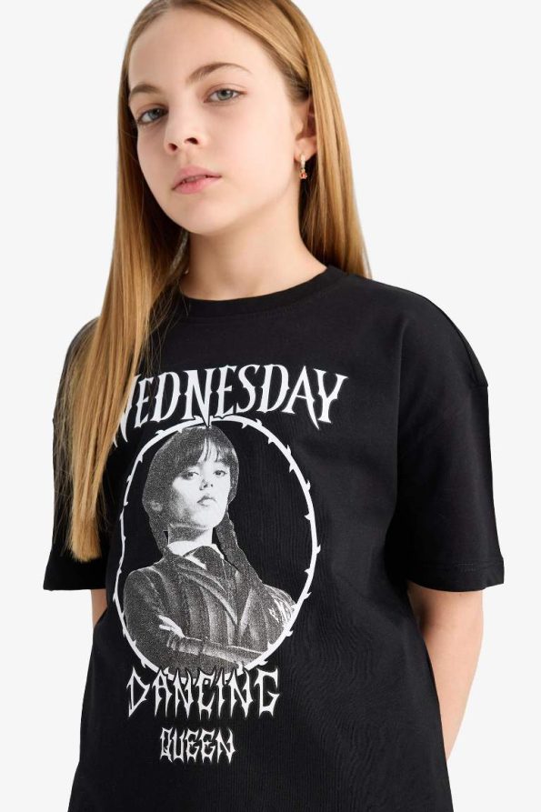 Girls' Wednesday Relax Fit Crew Neck Short Sleeve T-Shirt