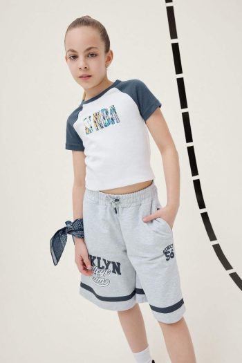 Girls' Printed Elastic Waist Shorts