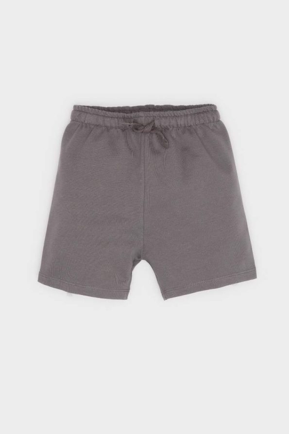 Boys' 2-Piece Set with Palm Print T-Shirt and Elastic Waist Shorts