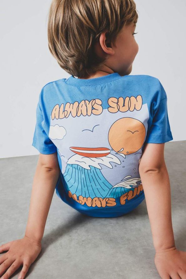 Boys' 2-Piece Printed Short Sleeve T-Shirt and Shorts Set