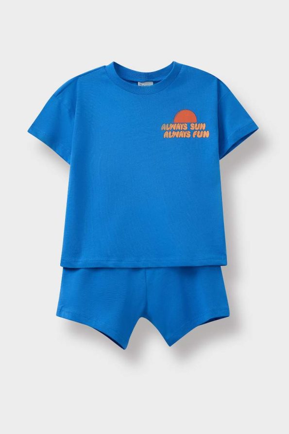 Boys' 2-Piece Printed Short Sleeve T-Shirt and Shorts Set