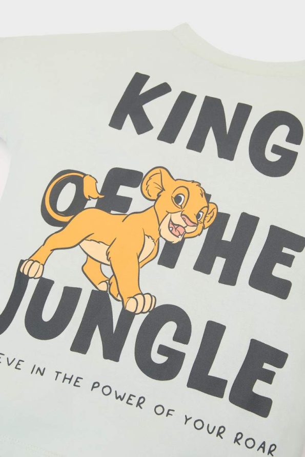 Boys' Disney Lion King 2-Piece Set with Short Sleeve T-Shirt and Elastic Waist Shorts