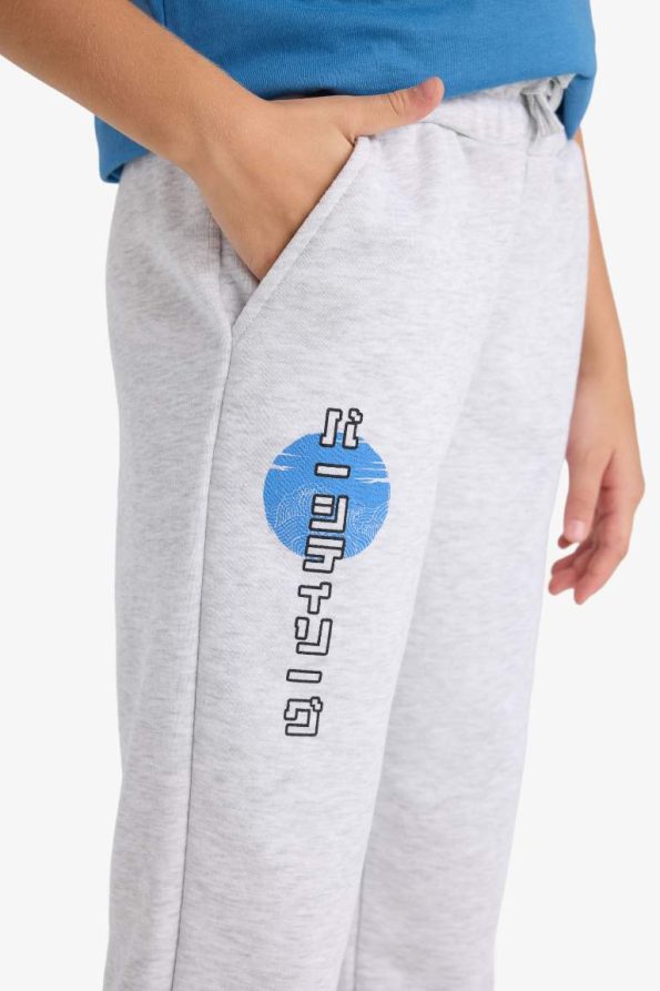 Girls' Elastic Waist Printed Jogger Pants