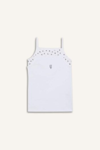 Girls' Heart Print 2-Piece Tank Top Set