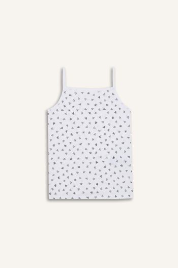 Girls' Heart Print 2-Piece Tank Top Set