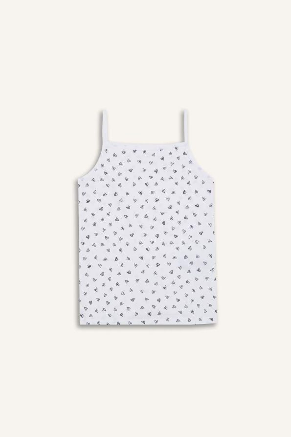 Girls' Heart Print 2-Piece Tank Top Set