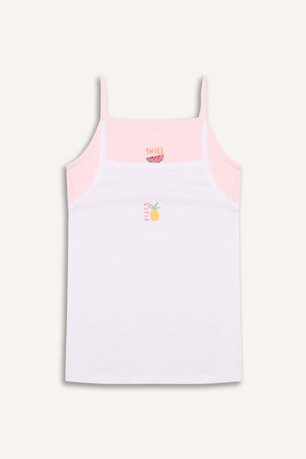 Girls' Fruit Print 2-Piece Tank Top Set