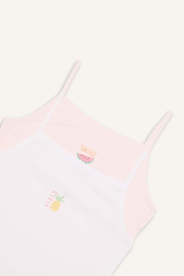 Girls' Fruit Print 2-Piece Tank Top Set