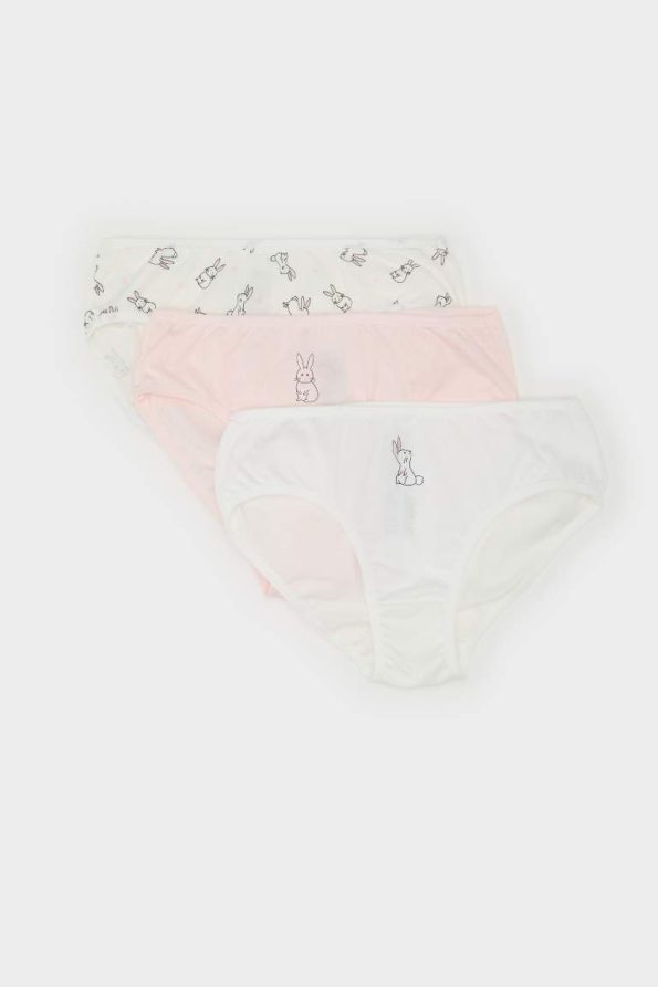 Girls' Printed 3-Pack Slip Underwear