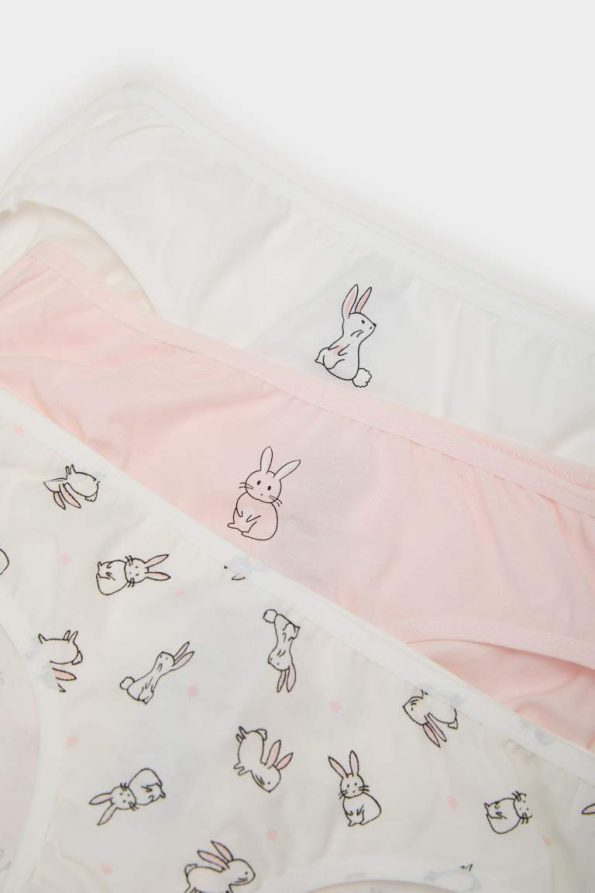 Girls' Printed 3-Pack Slip Underwear