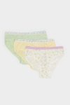 Girls' Patterned 3-Pack Briefs