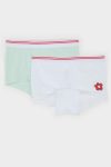 Girls' Floral 2-Pack Boxer Shorts