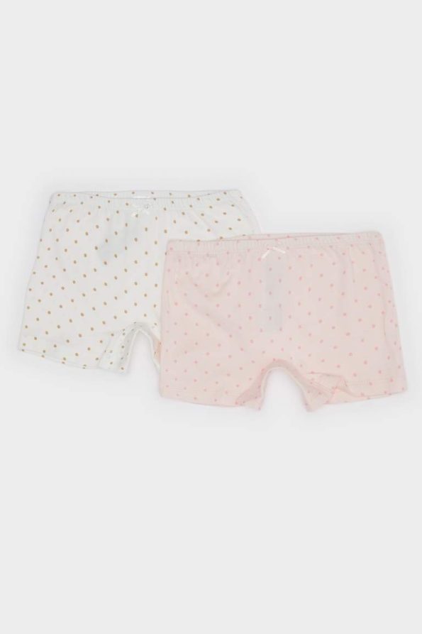 Girls' Patterned 2-Pack Boxer Shorts