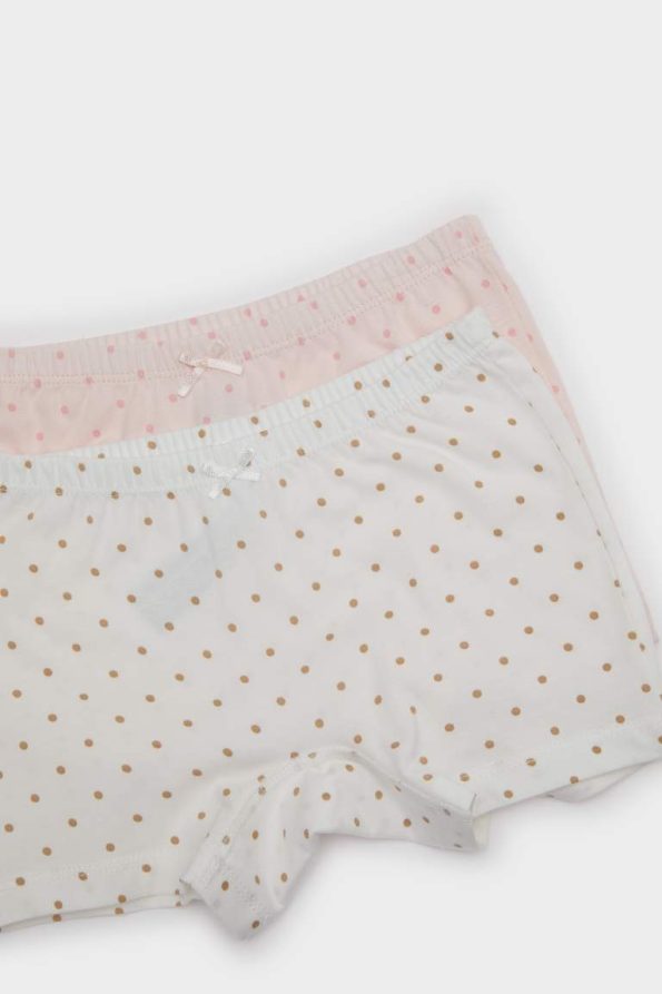 Girls' Patterned 2-Pack Boxer Shorts