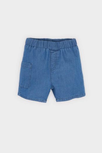 Boys' Dino Print Two-Piece Set with Elastic Waist Short Jeans