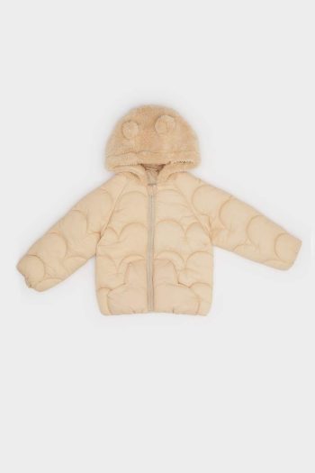 Boys' Hooded Zip-Up Quilted Jacket