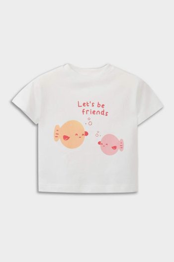 Newborn Baby Girl Short Sleeve Printed T-Shirt Set