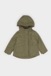 Boys' Waterproof Hooded Snaps Functional Pocket Jacket