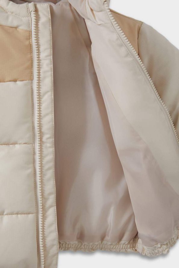 Boys' Waterproof Hooded Zippered Puffer Jacket