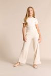 Girls' Wide Leg Waffle Pocket Pants