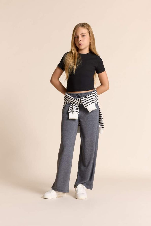 Girls' Wide Leg Trousers