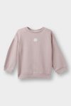 Girls' Floral Sweatshirt with Crew Neck