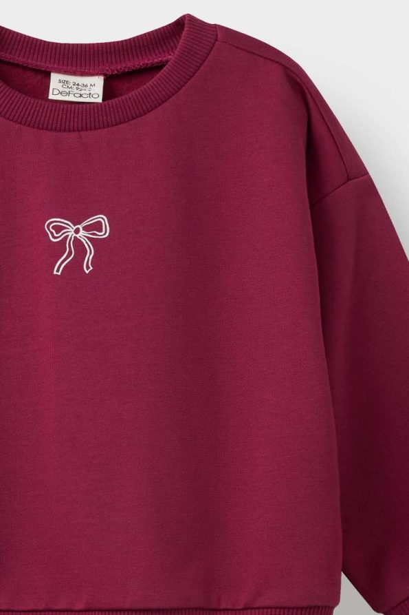 Girls' Baby Soft Fleece Lined Printed Sweatshirt