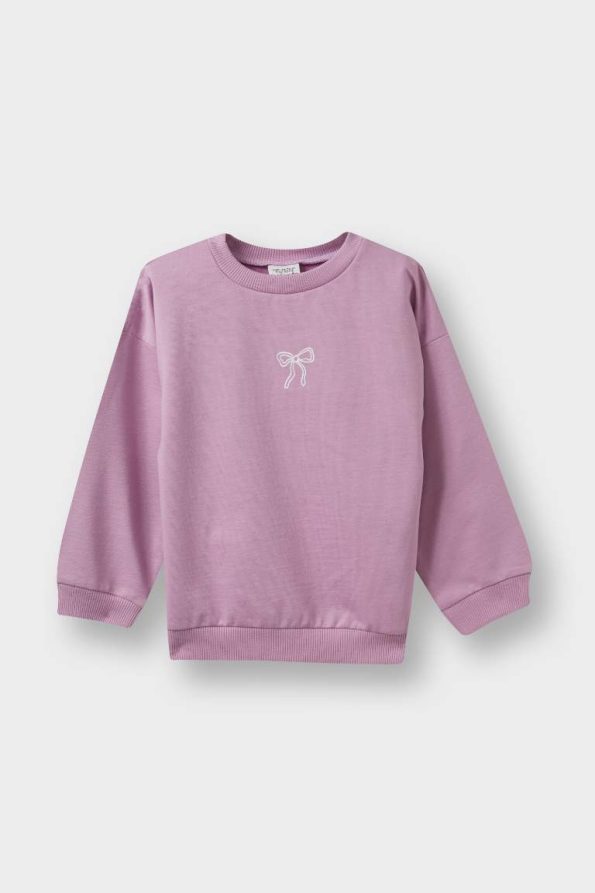 Girls' Baby Soft Fleece Lined Printed Sweatshirt