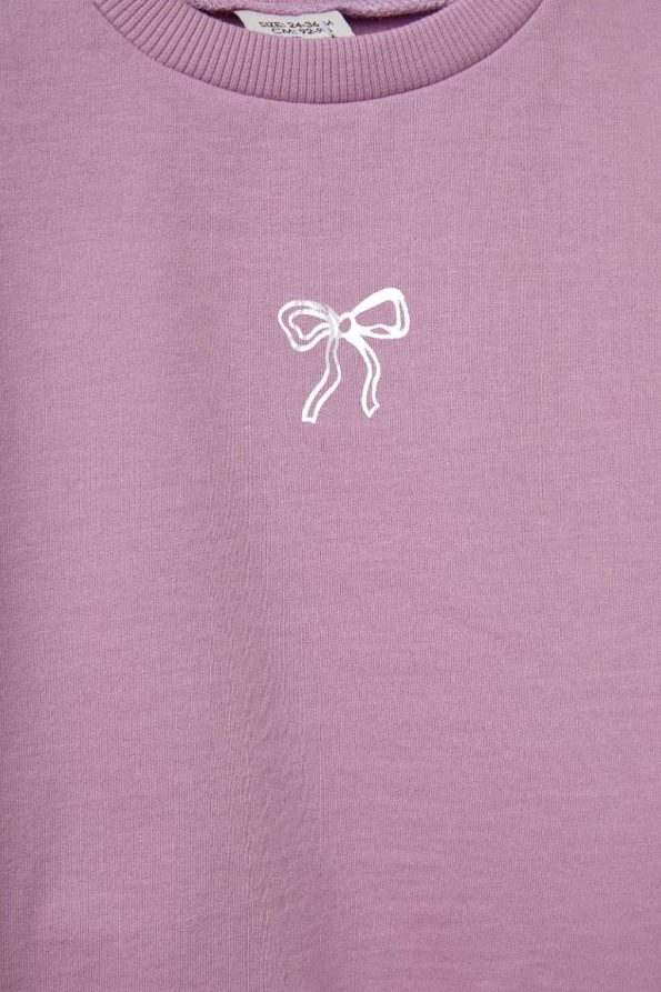 Girls' Baby Soft Fleece Lined Printed Sweatshirt