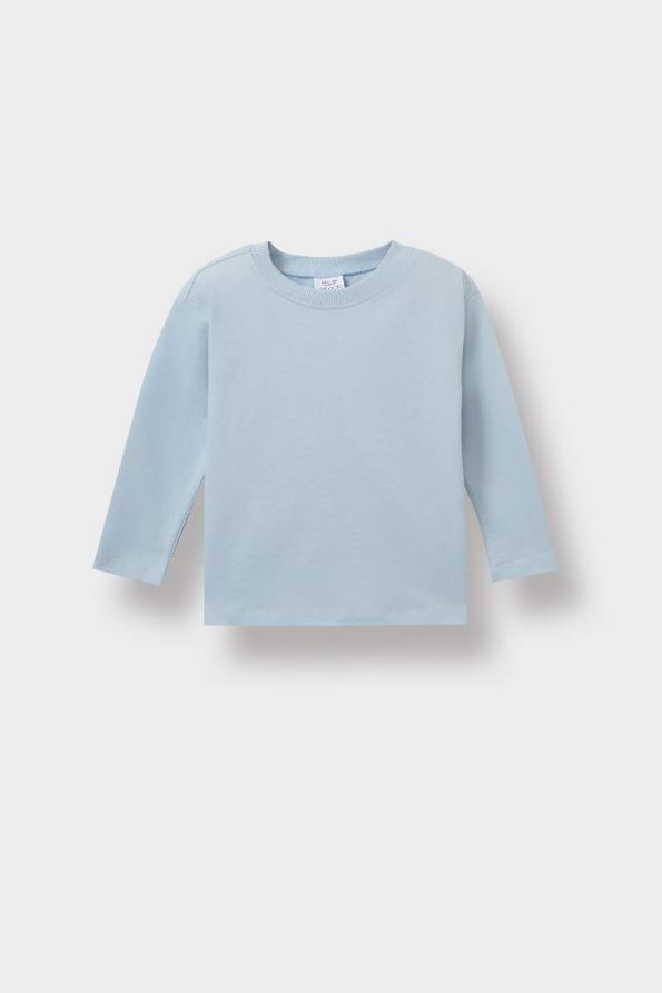 Boys' Basic Long Sleeve Crew Neck T-Shirt