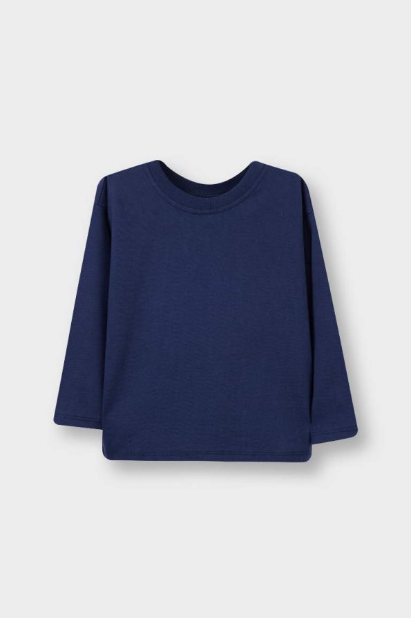 Boys' Basic Long Sleeve Crew Neck T-Shirt