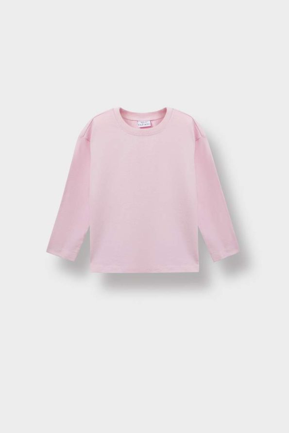 Girls' Long Sleeve Crew Neck T-Shirt