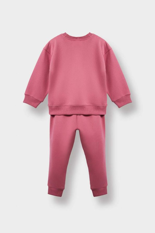 Girls' Baby 2-Piece Soft Fleece Sweatshirt and Joggers Set