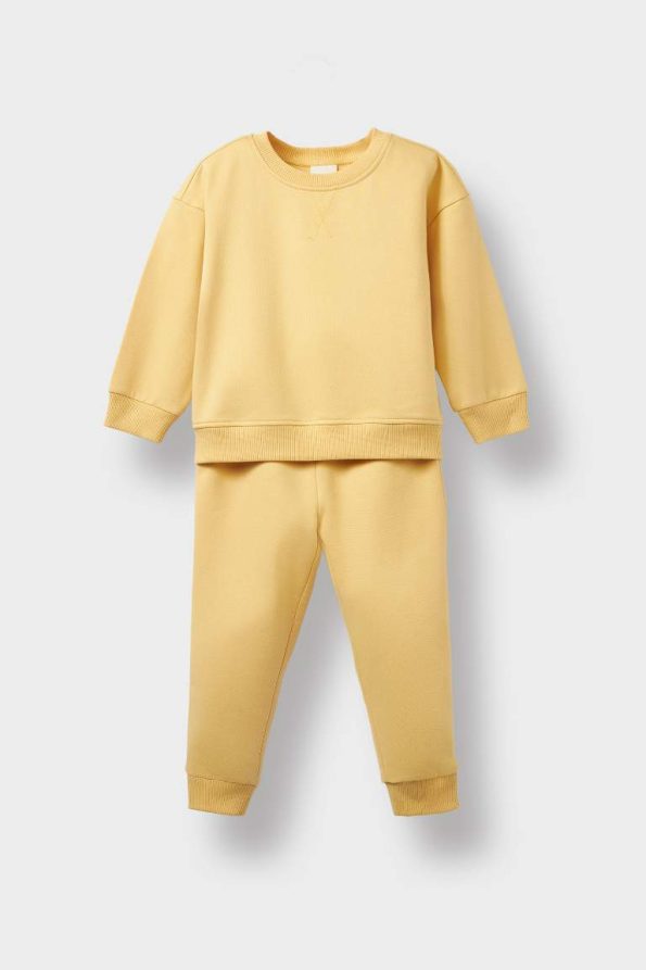 Girls' Baby 2-Piece Soft Fleece Sweatshirt and Jogger Set