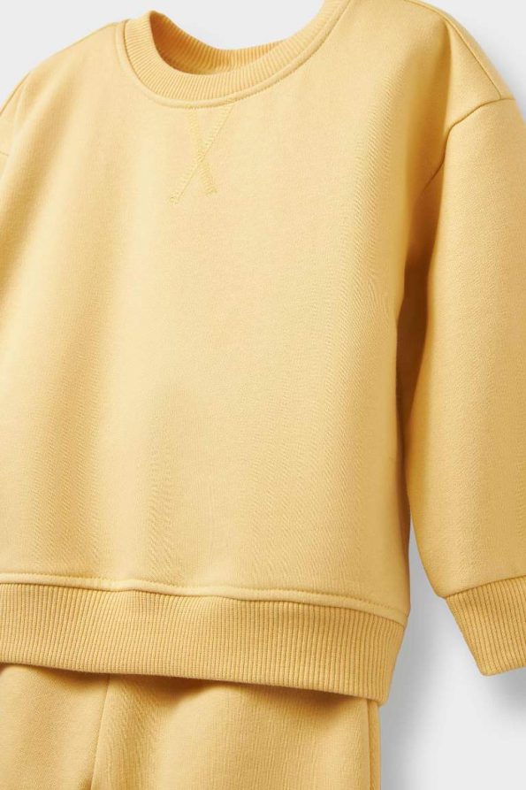 Girls' Baby 2-Piece Soft Fleece Sweatshirt and Jogger Set