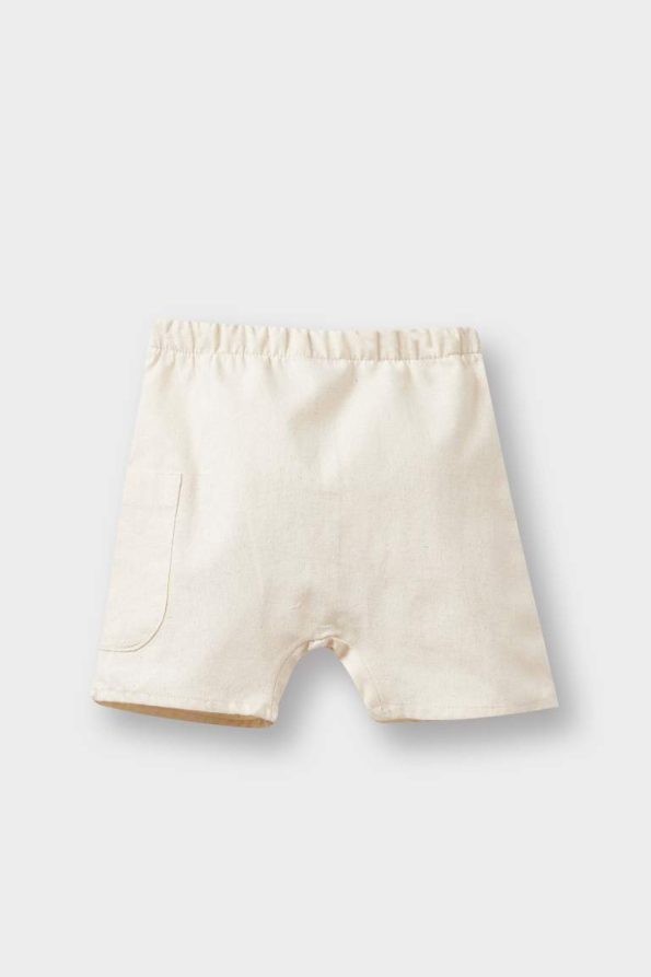 Boys' 2-Piece Set Short Sleeve Muslin T-Shirt with Elastic Waist Shorts