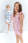 Striped Baby Girl Romper