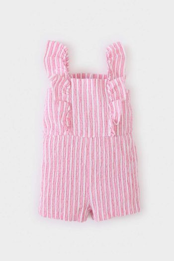 Striped Baby Girl Romper