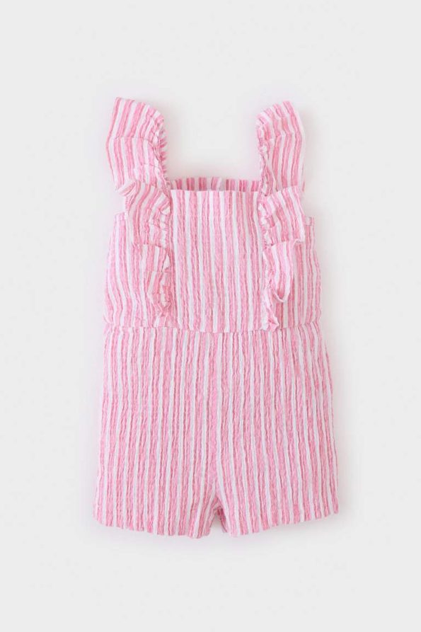 Striped Baby Girl Romper