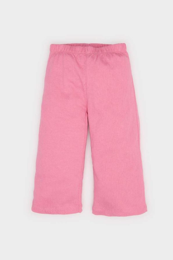 Girls' Baby 2-Piece Floral Short Sleeve Top and Elastic Waist Pants Set