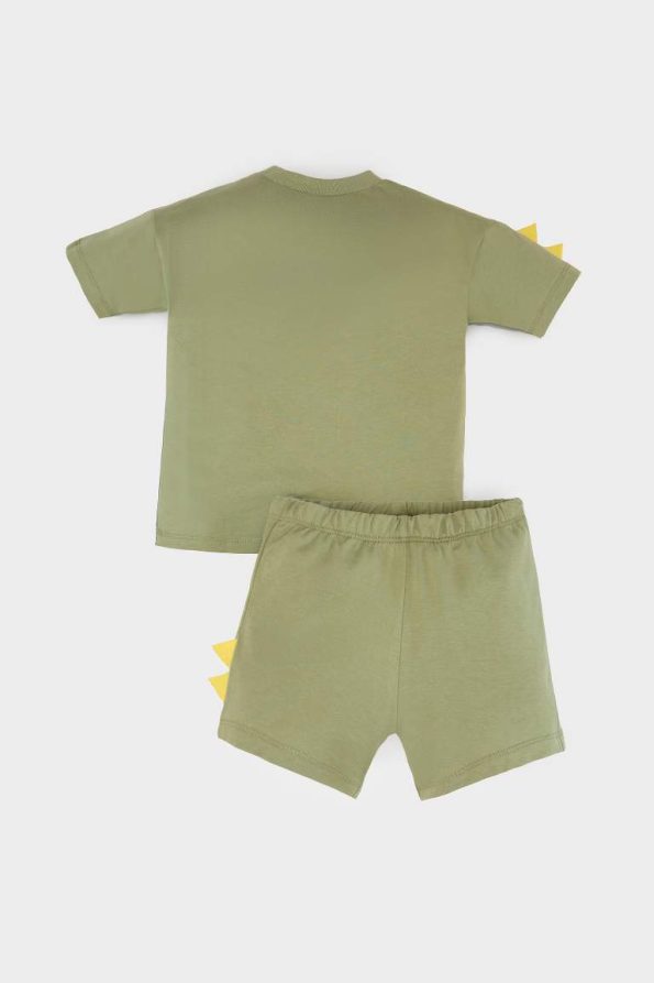 Boys' Dinosaur Print Short Sleeve T-Shirt and Shorts Set