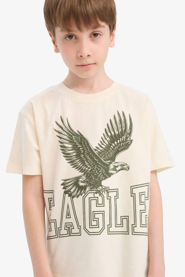 Boys' Two-Piece Printed Short Sleeve T-Shirt and Shorts Set